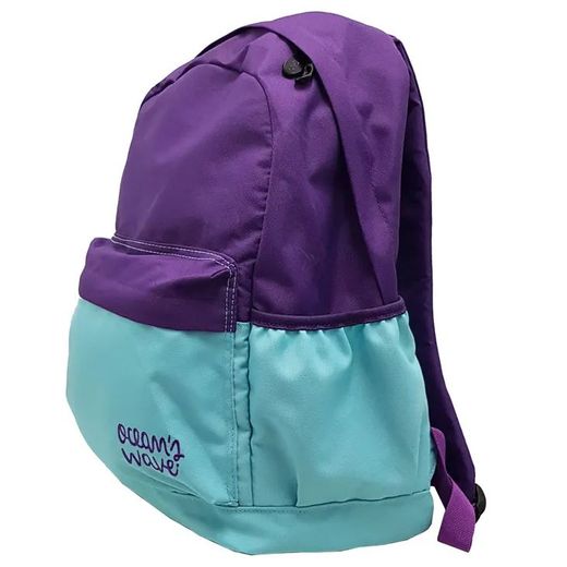 Mochila série de dois tons roxo/azul