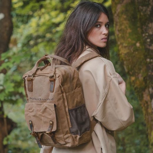 Mochila Super Quilted Camel Canvas Series