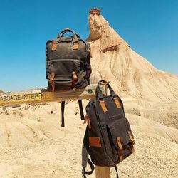 Mochila Super Quilted Camel Canvas Series