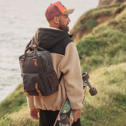 Sac à dos de la série Canvas Grey super rembourré