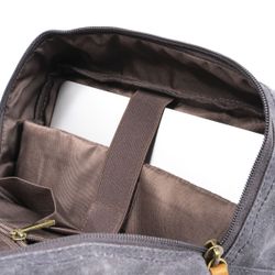 Sac à dos de la série Canvas Grey super rembourré