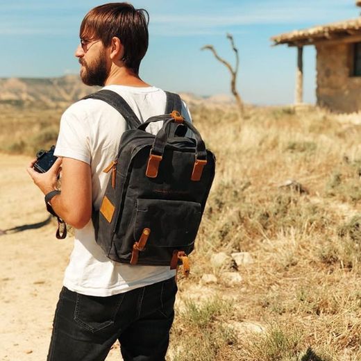 Mochila serie Canvas Gris superacolchada