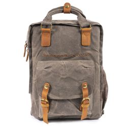Sac à dos en toile verte super rembourré