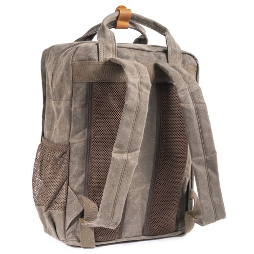 Sac à dos en toile verte super rembourré