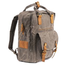 Sac à dos en toile verte super rembourré