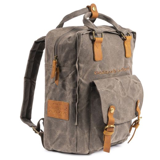 Sac à dos en toile verte super rembourré