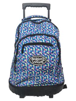 Mochila con ruedas tipo carro serie Espon azul claro