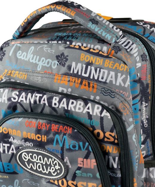 Mochila carro Malibú gris de Ocean’s Wave