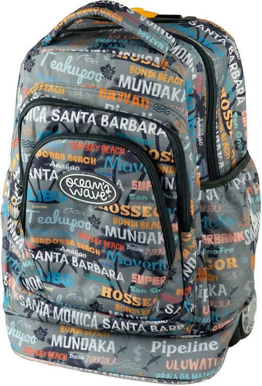 Mochila carro Malibú gris de Ocean’s Wave