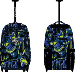 Sac à dos à roulettes bleu XXL avec liquide