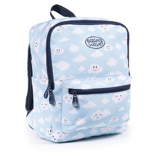 Mochila Infantil Nubes Azul cuadrada
