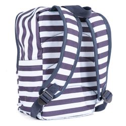 Sac à dos enfant carré rayé bleu