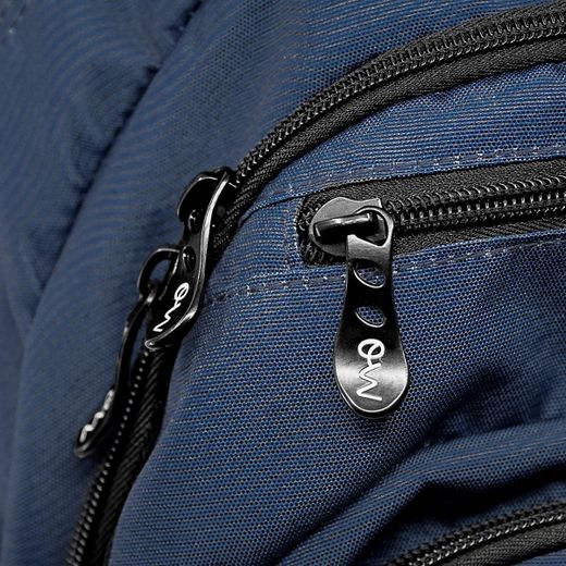 Mochila Multizipper Azul Olas