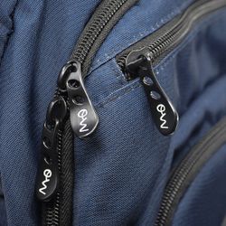 Mochila Multizipper Azul Olas