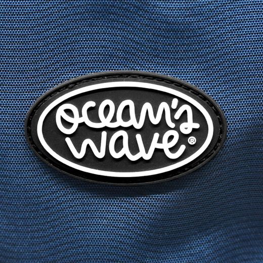 Mochila Multizipper Azul Olas