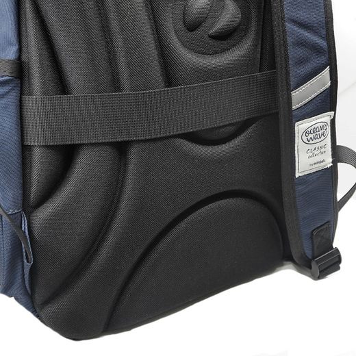 Mochila Multizipper Azul Olas