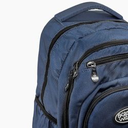 Mochila Multizipper Azul Olas