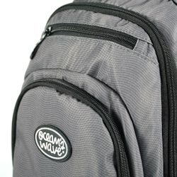 Mochila Multizipper Gris Olas