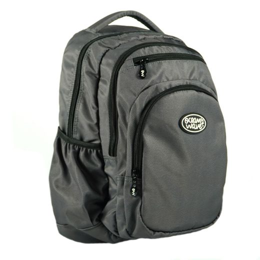Mochila Multizipper Gris Olas