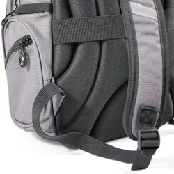 Mochila Multizipper Gris Olas