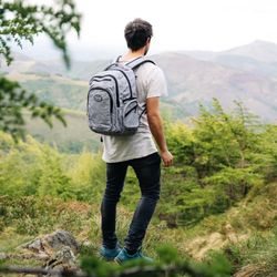 Mochila Explorer Urban Multizipper Cinza