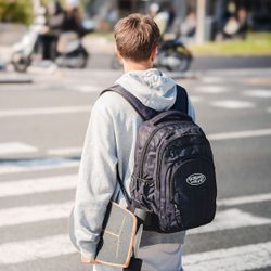 Mochila Multizíper Azul Marinho