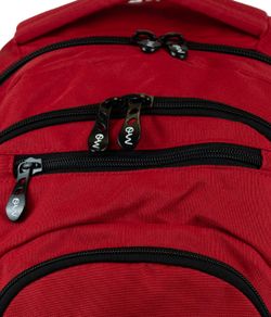 Mochila Multizíper Vermelha