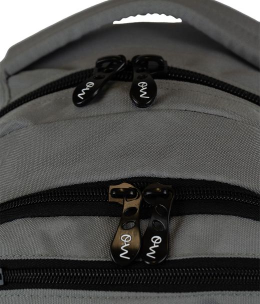 Mochila Multizipper Cinzenta