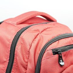 Mochila Multizipper granate olas