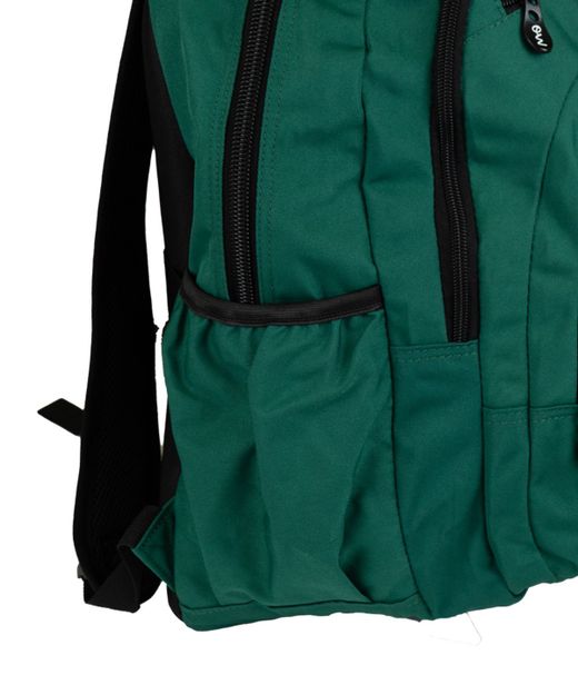 Sac à dos vert à fermetures multiples