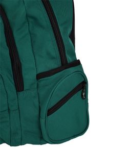 Sac à dos vert à fermetures multiples