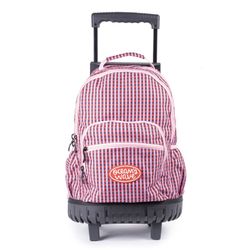 Mochila con ruedas tipo carro  serie Pixel Rosa