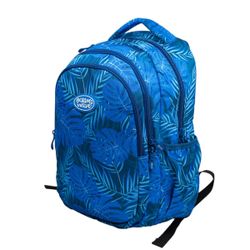 Mochila secundária série azul acolchoada