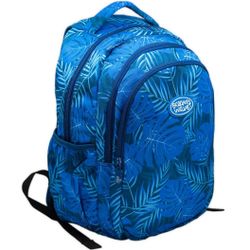 Mochila secundária série azul acolchoada