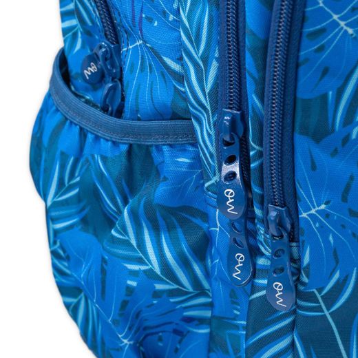 Mochila secundária série azul acolchoada