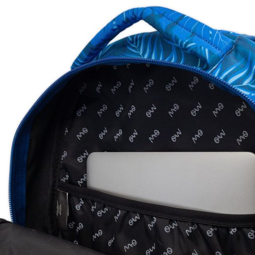 Mochila secundária série azul acolchoada