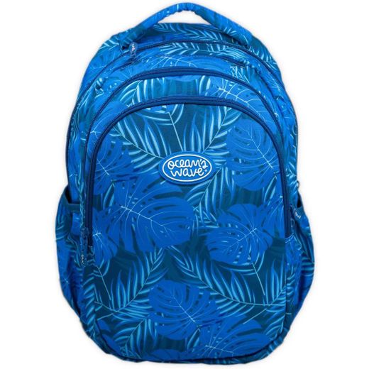 Mochila secundária série azul acolchoada