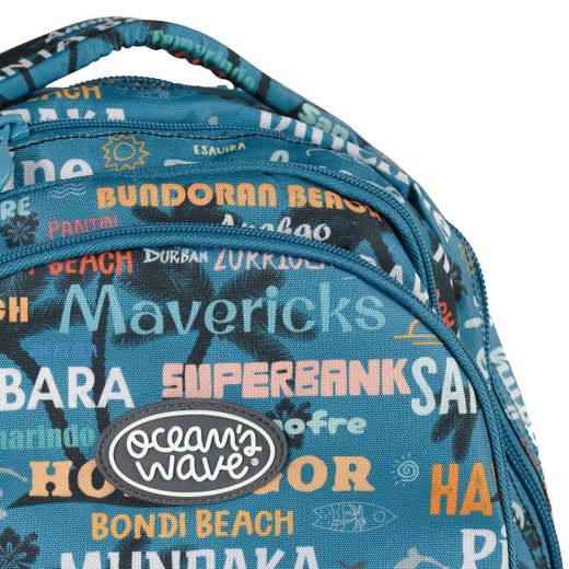 Sac à dos secondaire Ocean's Wave bleu Malibu
