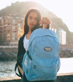 Sac à dos tendance bleu clair
