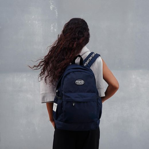 Sac à dos tendance basique bleu marine
