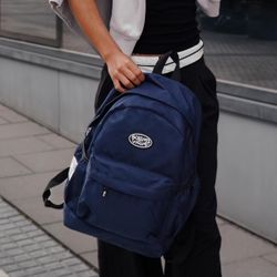 Sac à dos tendance basique bleu marine