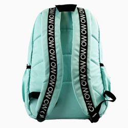 Mochila Tendencia Universitaria en verde turquesa