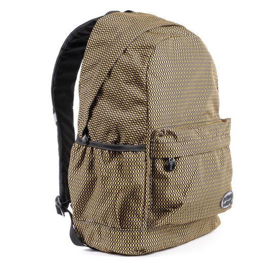 Mochila serie tendencia cuadros mostaza