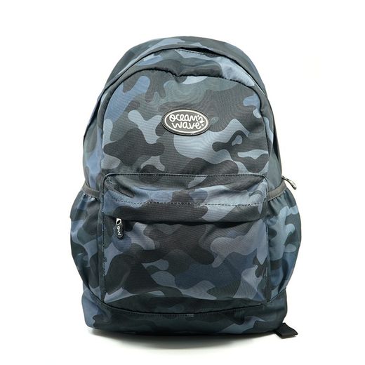 Mochila universitária de tendência militar