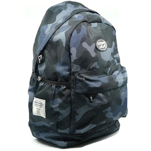 Mochila universitária de tendência militar