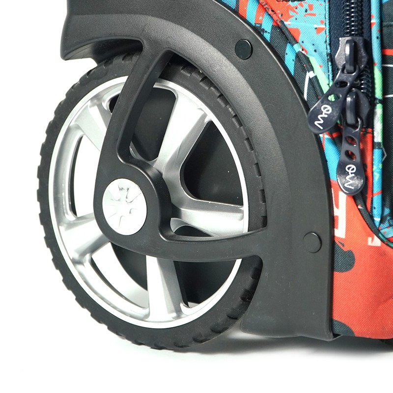Mochila Trolley XXL serie Street Art con grandes ruedas — Cartabon