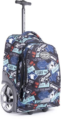 Mochila con ruedas tipo Trolley XXL Ocean DR con diseĆ±o surfero