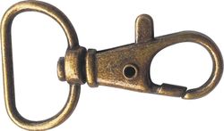 Mousquetons 42x25 mm 2 unités Bronze