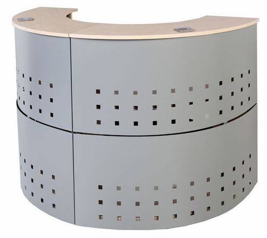 Comptoir circulaire en mélamine pour réception