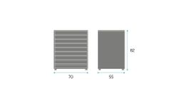 Mueble para cartulinas DOT 82F. 82 x 70 x 55 cm